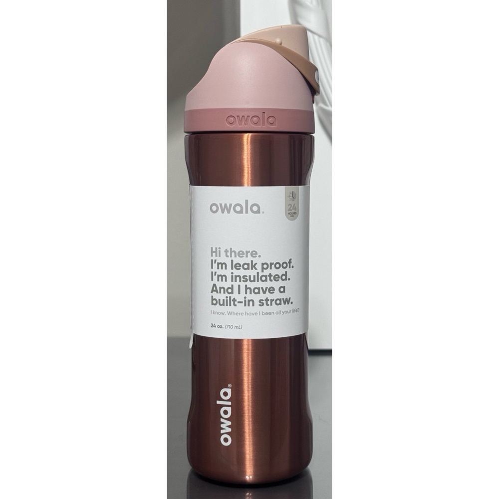 Owala‎ 24oz FreeSip Water Bottle, IN GOOD COMPANY COPPER